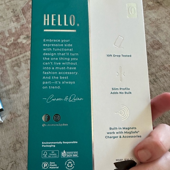 Carson and Quinn clear MagSafe compatible case. iPhone 6.7” (2022). - Picture 2 of 2